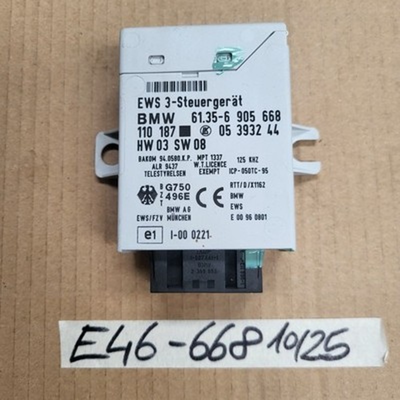 BMW E46 Steuergerät 6905668 EWS Modul 2,5i  M54