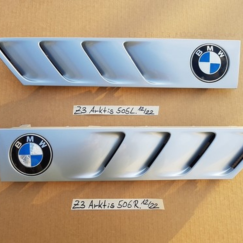 BMW Z3 Lufteinlass Kiâemen Ziergitter Motorhaube Arktis Silber RECHTS + LINKS