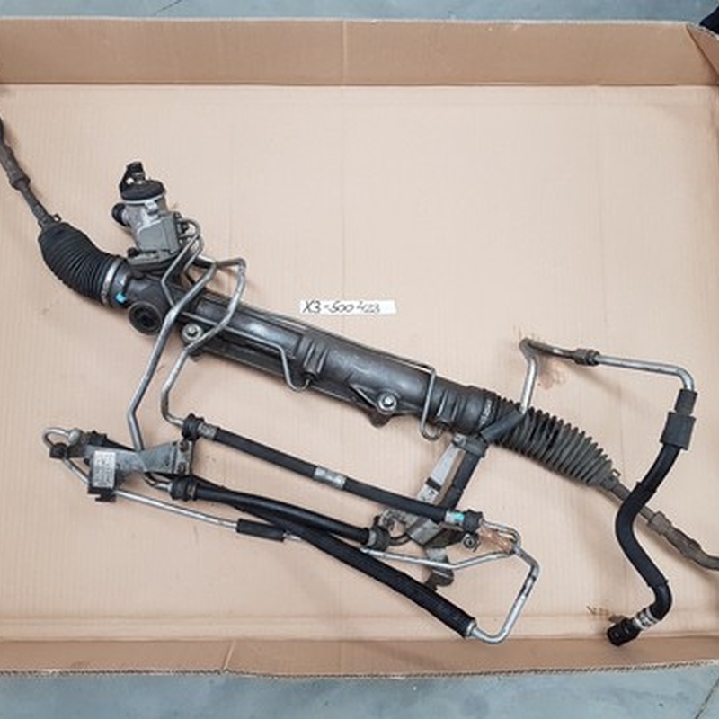 BMW X3 E83 englisches Servo Lenkgetriebe + Leitung steering rack gear ABHOLUNG
