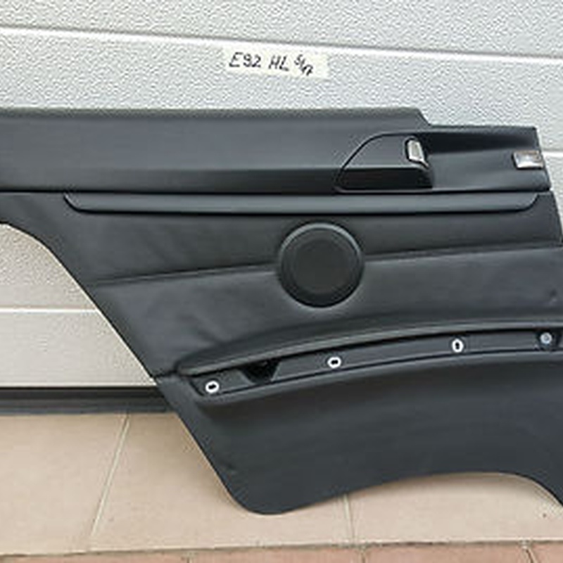 BMW E92 Seiten Verkleidung innen HINTEN LINKS Leder schwarz ohne Gurtbringer