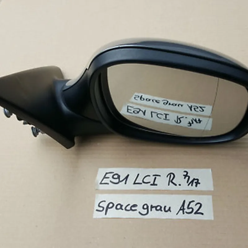 BMW E90 E91 LCI Aussenspiegel Seiten Spiegel RECHTS space grau metallic A52