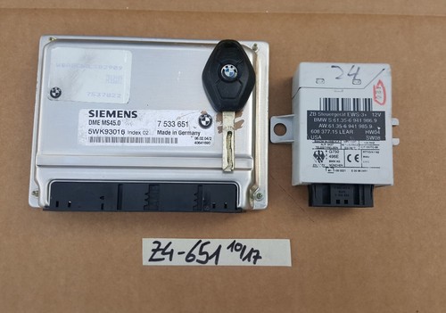 BMW Z4 E85 Motor Steuergerät DME Siemens 7533651 EWS Modul 6941986 + 1 Schlüssel – Bild 1