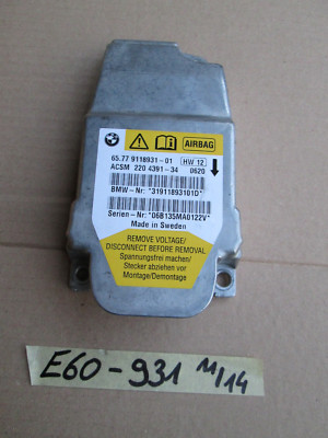 BMW E60 E61 Airbag Steuergerät Airbag ECU Safety Modul Control Unit 9118931 – Bild 1