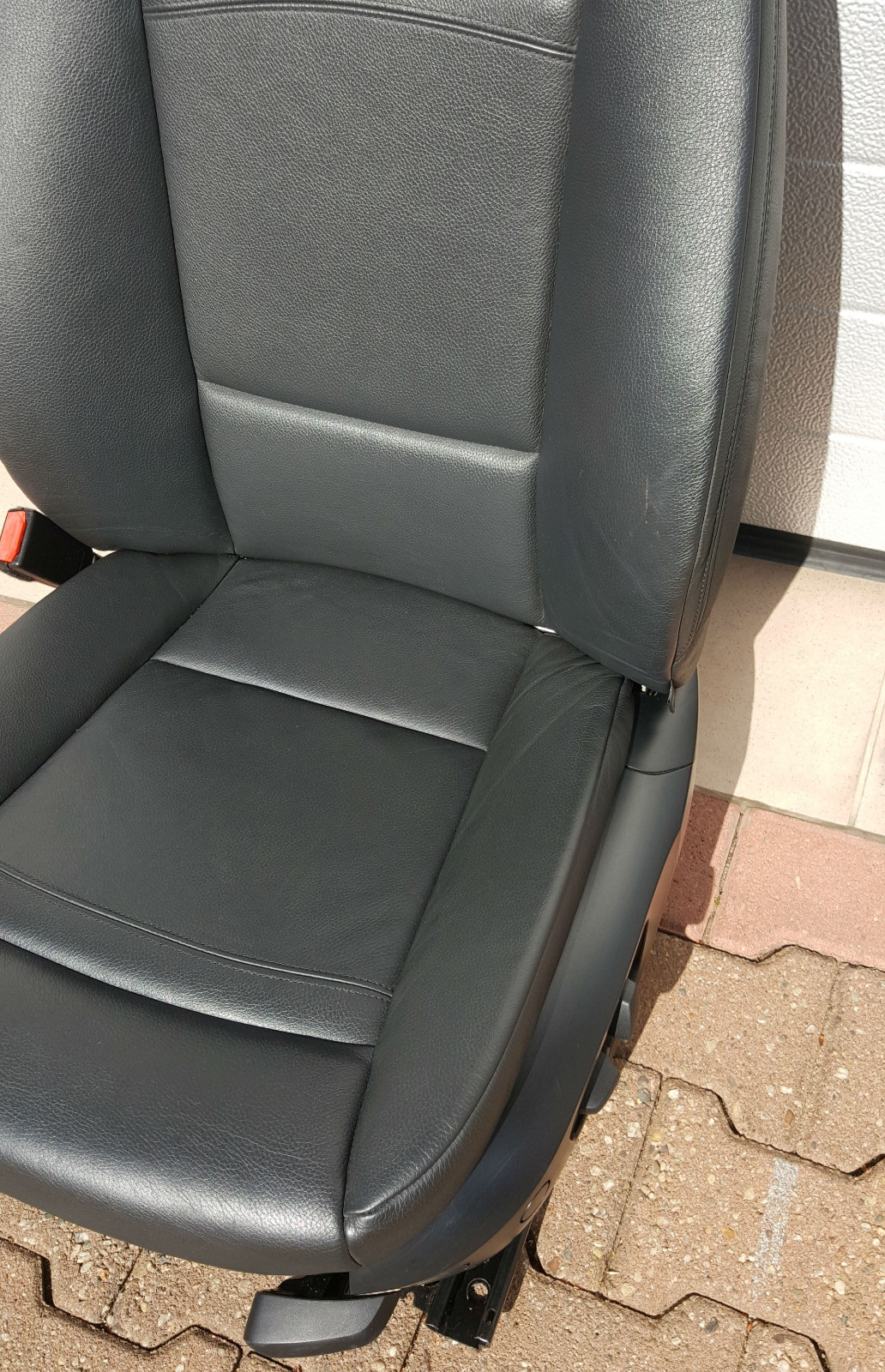 BMW E92 E93 Fahrer Sitz elektrisch Leder Dakota schwarz + Gestell  + Airbag – Bild 6