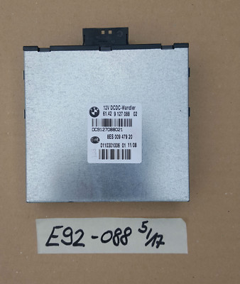 BMW E90 E91 E92 E87 Steuergerät DC Wandler Modul 9127088 Gleichspannungswandler – Bild 1