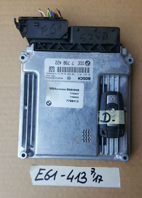 BMW E90 E91 E60 E61  Motor Steuergerät Grundsteuergerät DME 7798413 – Bild 1