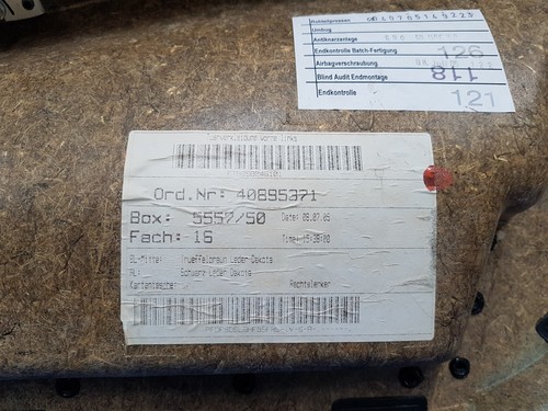 BMW E60 E61 Türverkleidung VORNE LINKS Leder Dakota Trüffel braun  ABHOLUNG – Bild 6