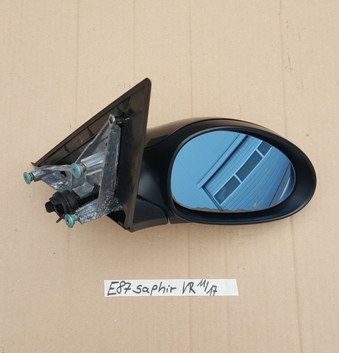 BMW E87 1er Seiten Außen Spiegel RECHTS black Saphir Schwarz metallic 475 – Bild 2