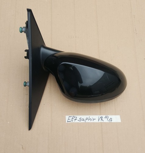 BMW E87 1er Seiten Außen Spiegel RECHTS black Saphir Schwarz metallic 475 – Bild 3