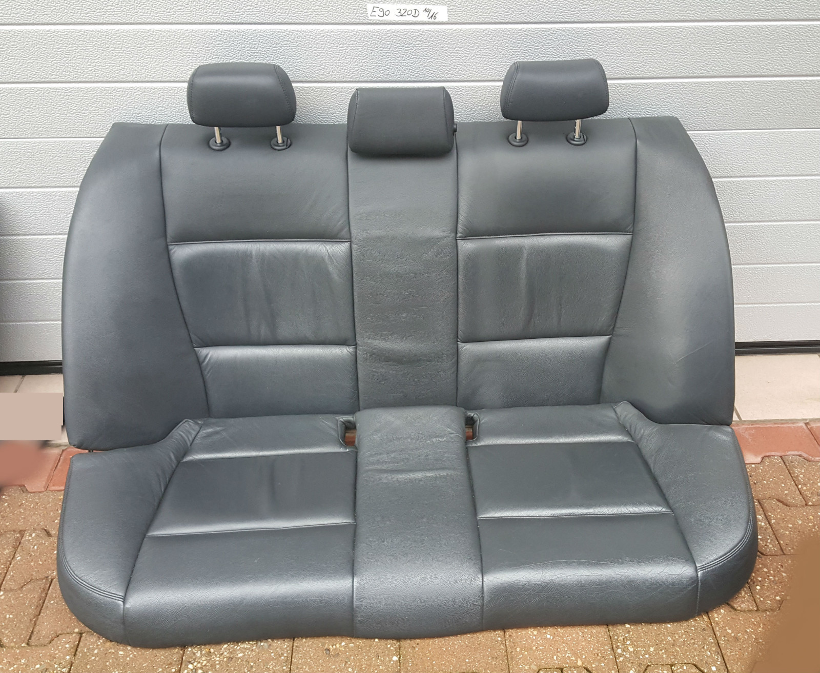 BMW E90 Rückbank Sitz HINTEN Rücksitz Bank Leder schwarz  ABHOLUNG – Bild 1