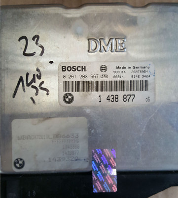BMW Z3 Motorsteuergerät 1438877 + EWS Modul 8384678 + Schlüssel + Zünd Schloss – Bild 2