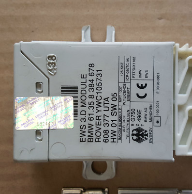 BMW Z3 Motorsteuergerät 1438877 + EWS Modul 8384678 + Schlüssel + Zünd Schloss – Bild 3