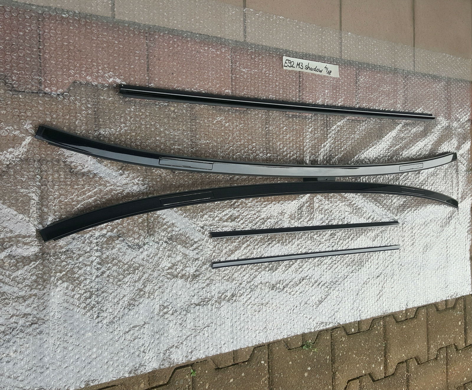 BMW E92 M3 Coupe Dach Zier Leiste oben Shadow Line Dachleisten ABHOLUNG – Bild 2