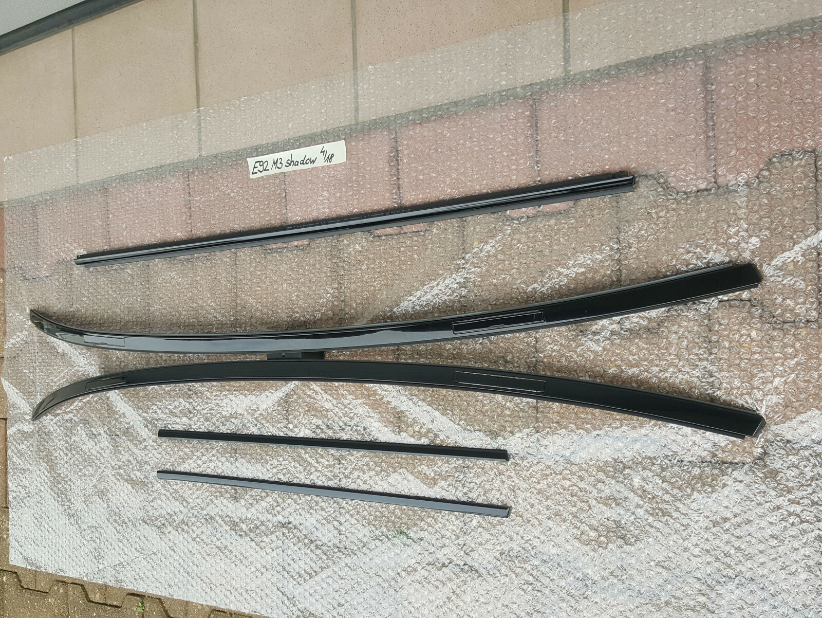 BMW E92 M3 Coupe Dach Zier Leiste oben Shadow Line Dachleisten ABHOLUNG – Bild 3