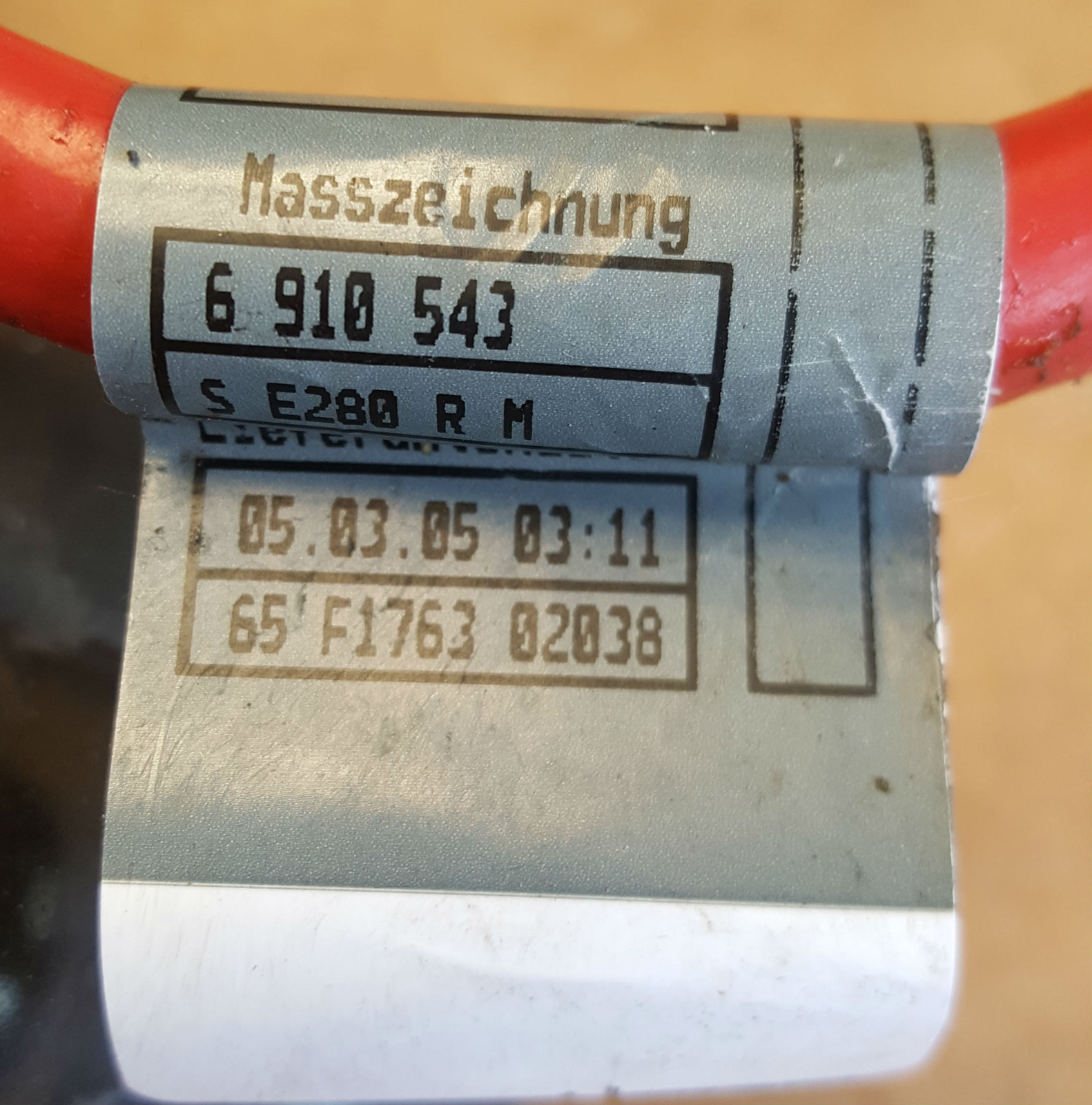 BMW X3 E83 Batterie Kabel Plus 6910543 – Bild 3