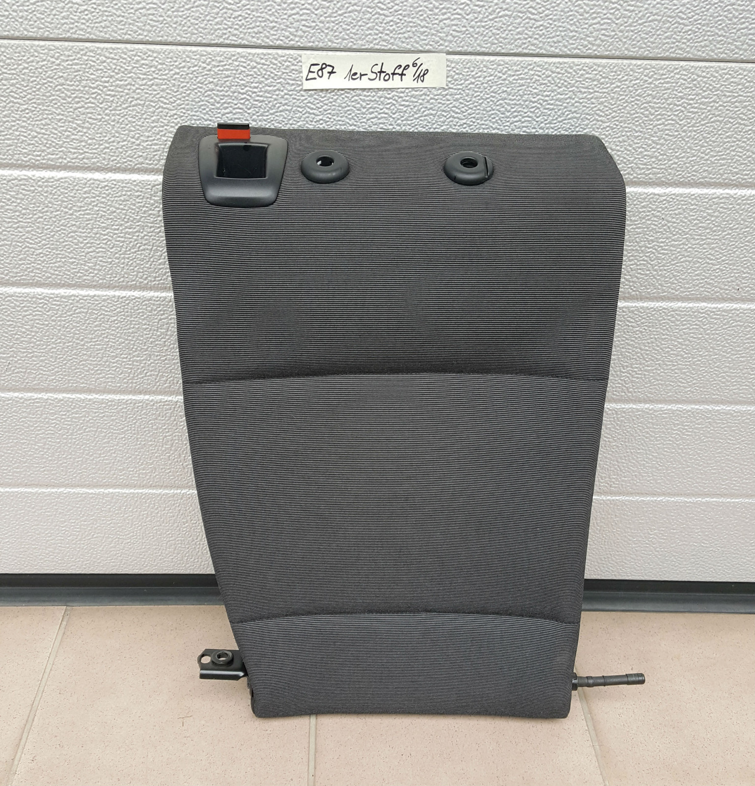 BMW E87 Rückbank Rückenlehne Stoff Fluid grau – Bild 1