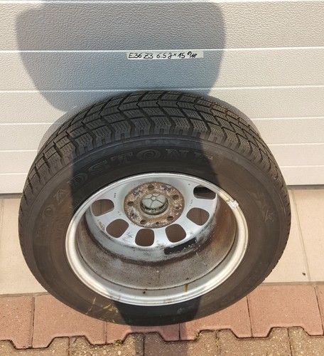BMW E46  E36 + Z3  Alufelge 6,5 J x 15 Zoll 1094499 Reifen 195/65 R15 91T  M+S – Bild 3