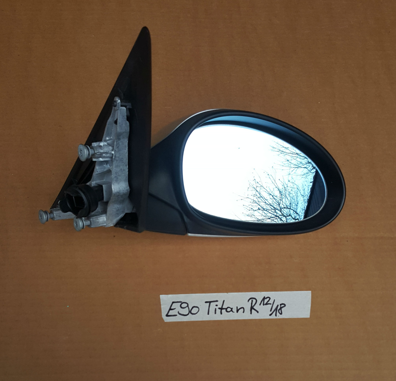 BMW E90 E91 Aussenspiegel Seiten Spiegel Titan silber metallic 354 RECHTS – Bild 1