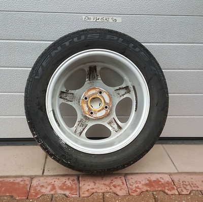 BMW E30  Aluminium Rad 15 Zoll Rial Alufelge 7J x 15 H2  Reifen 205/55  ABHOLUNG – Bild 2