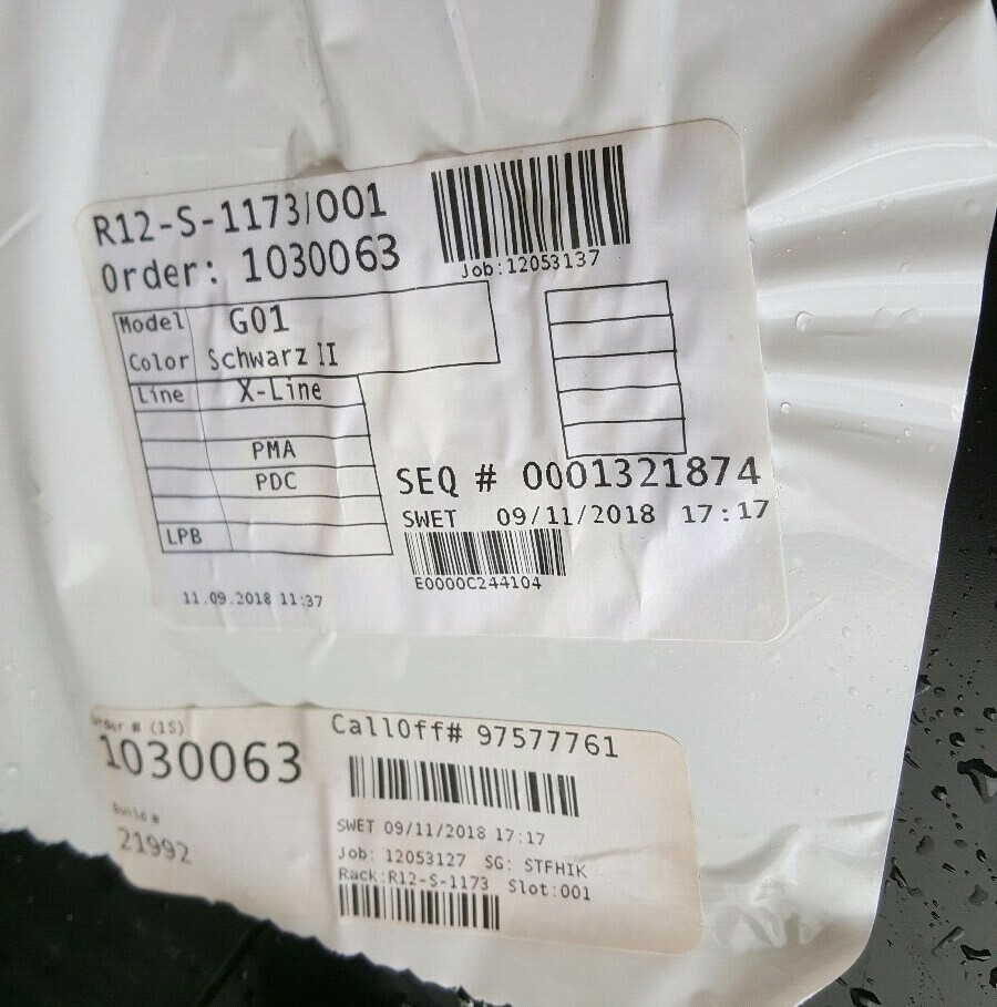 BMW X3 G01 Verkleidung Stoßfänger Heckschürze Stoßstange HINTEN M Paket schwarz – Bild 5