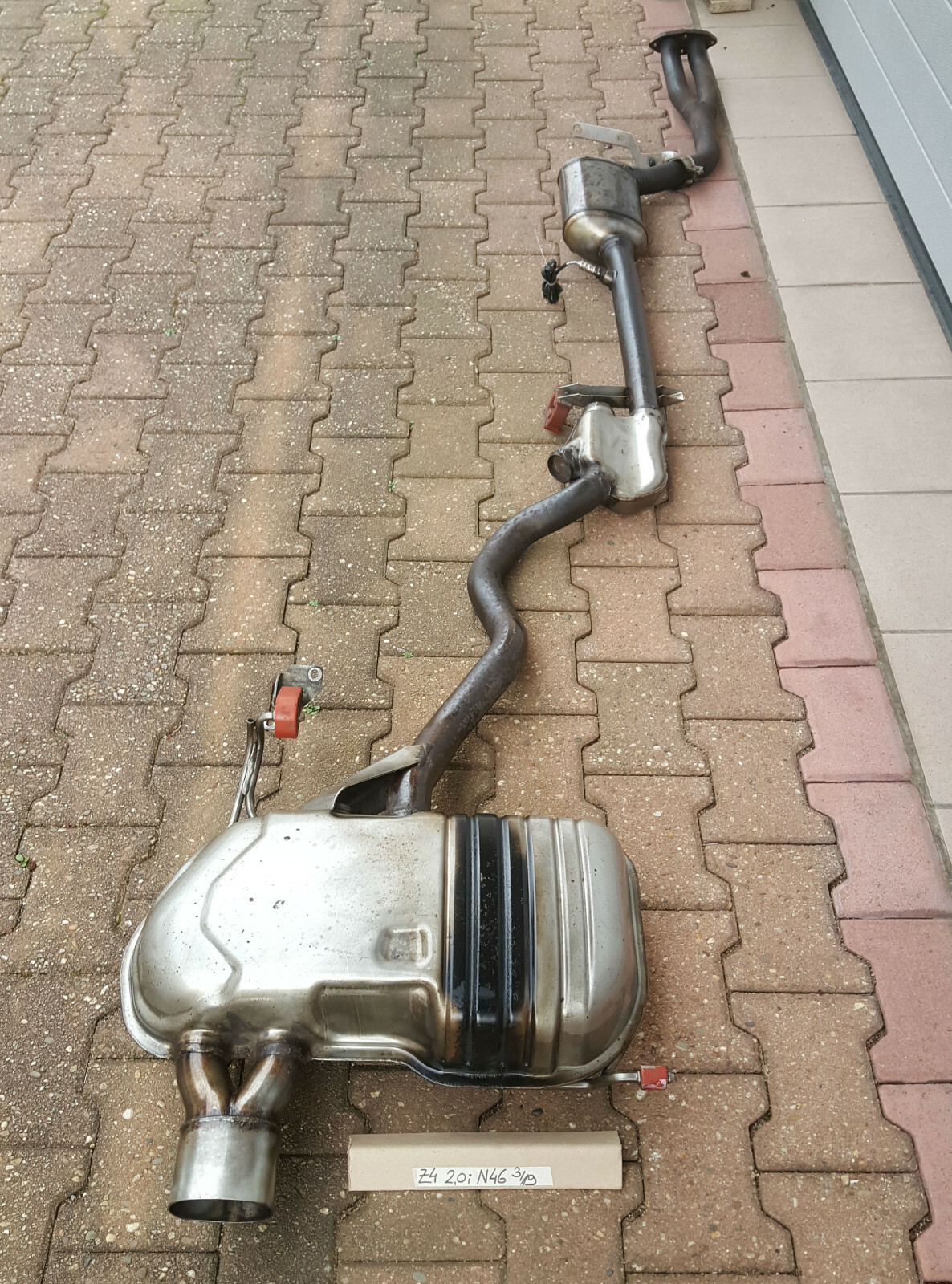 BMW Z4 E85 Auspuff Nachschalldämpfer + Mittelschalldämpfer 7539870  N46 Motor – Bild 5