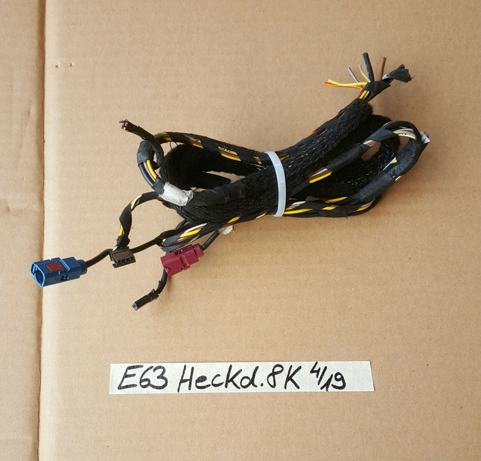 BMW 6er E63 E64 Heckdeckel Kabel  Kofferraum Kabelbaum  Heckklappe – Bild 1