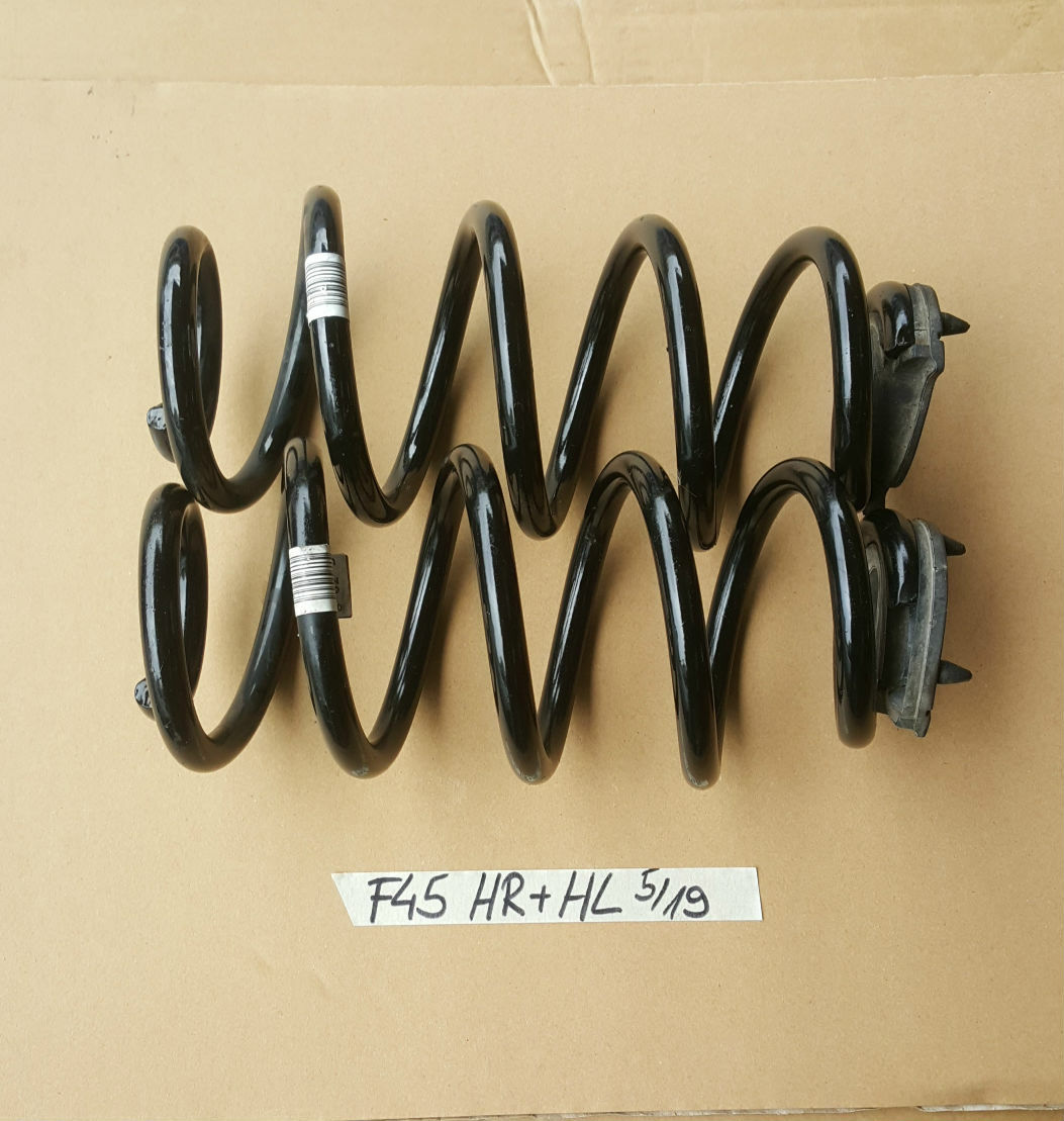 BMW 2er F45 Spiral Tonnen Feder HINTEN Fahrwerksfeder Set Hinterachse – Bild 1