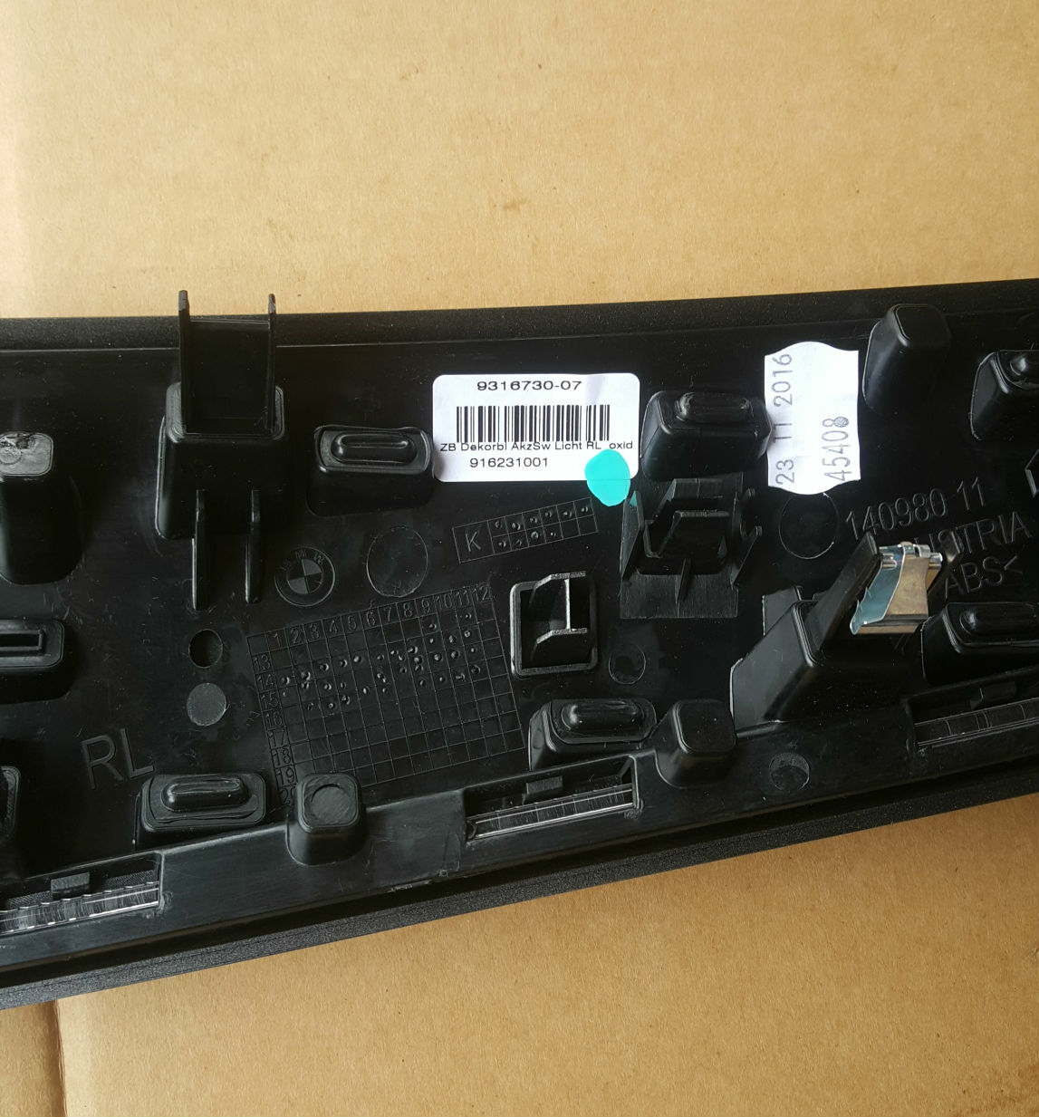 BMW 2er F45 F46 Armaturenbrett Lüftung Frischluftgrill Mitte Gitter 9287289 – Bild 2