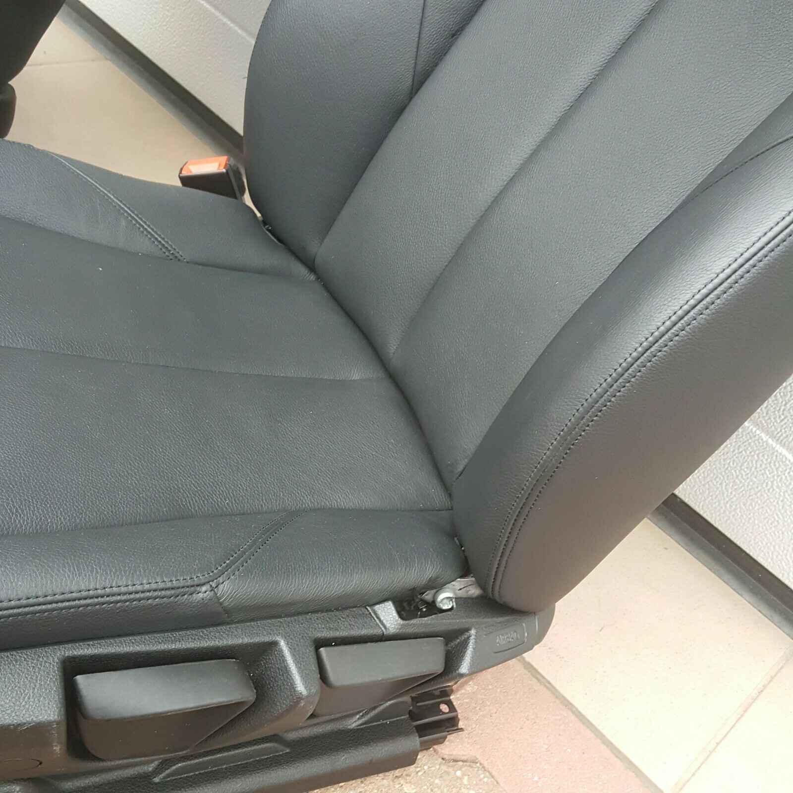BMW F30 F31 Beifahrer Sitz Leder Dakota schwarz Airbag Sitzheizung VORNE RECHTS