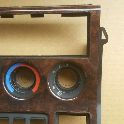 BMW Z3 Mittelkonsole Klima Blende Holz Optik 8410710 + Digital Uhr Vorrichtung – Bild 3