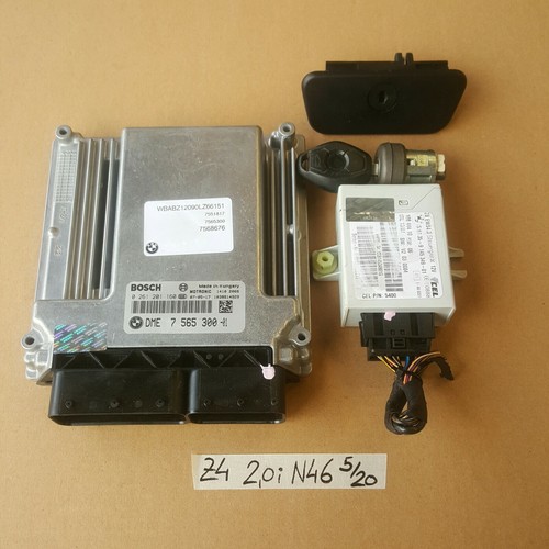 BMW Z4 E85 Steuergerät N46 Motor 7565300 EWS Modul 9145349 Zündschloss Schlüssel – Bild 1