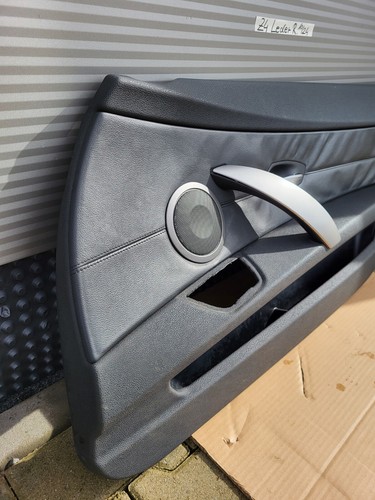 BMW Z4 E85 E86 Tür Verkleidung Türtafel Türpappe Leder RECHTS schwarz – Bild 3