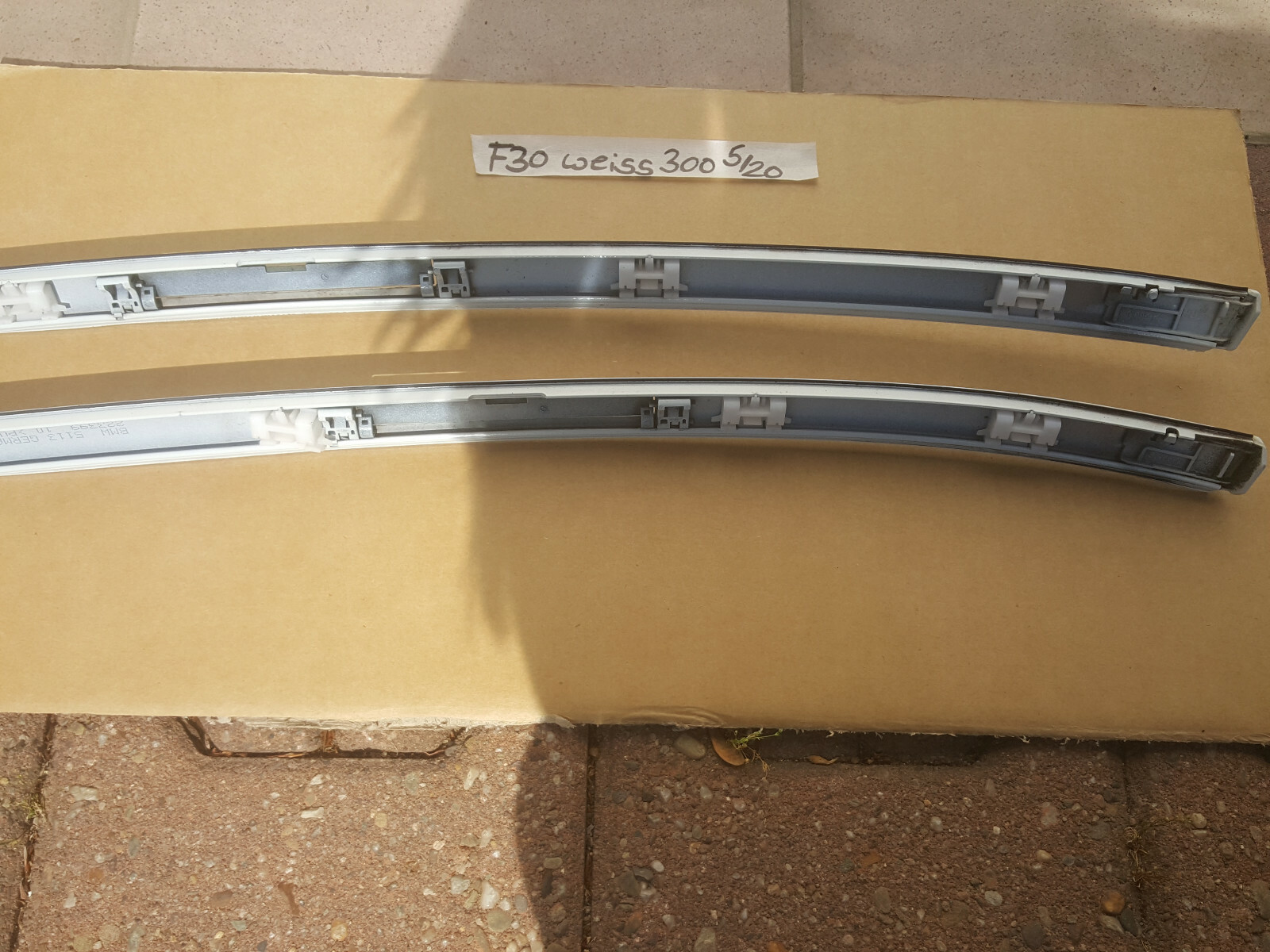 BMW F30 Dachleisten Zierleiste Dach oben rechts links  Alpin weiss ABHOLUNG – Bild 6