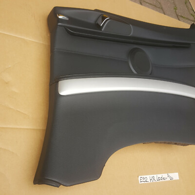 BMW E92 Seiten Verkleidung innen HINTEN RECHTS Leder schwarz ohne Gurtbringer – Bild 2