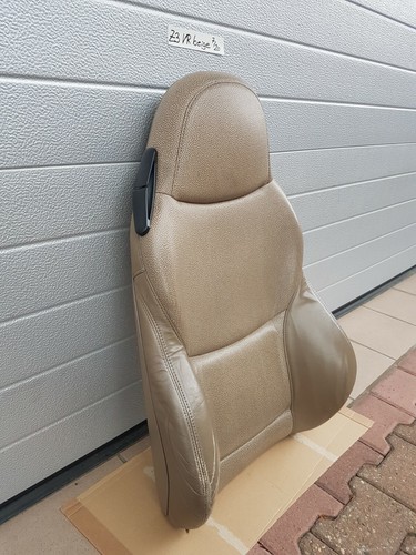 BMW Z3 Beifahrer Sport Sitz Oberteil Leder beige Rückenlehne mit Sitzheizung – Bild 3