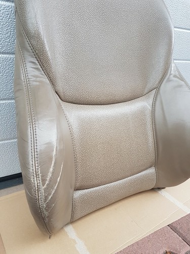 BMW Z3 Beifahrer Sport Sitz Oberteil Leder beige Rückenlehne mit Sitzheizung – Bild 4