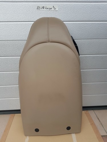 BMW Z3 Beifahrer Sport Sitz Oberteil Leder beige Rückenlehne mit Sitzheizung – Bild 5