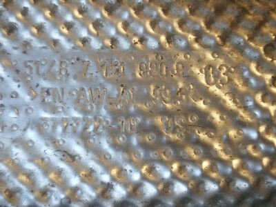 BMW Z4 E85 E86 Hitzeblech Wärmeisolierung Wärmeschutzblech Motorträger 7151980 – Bild 2