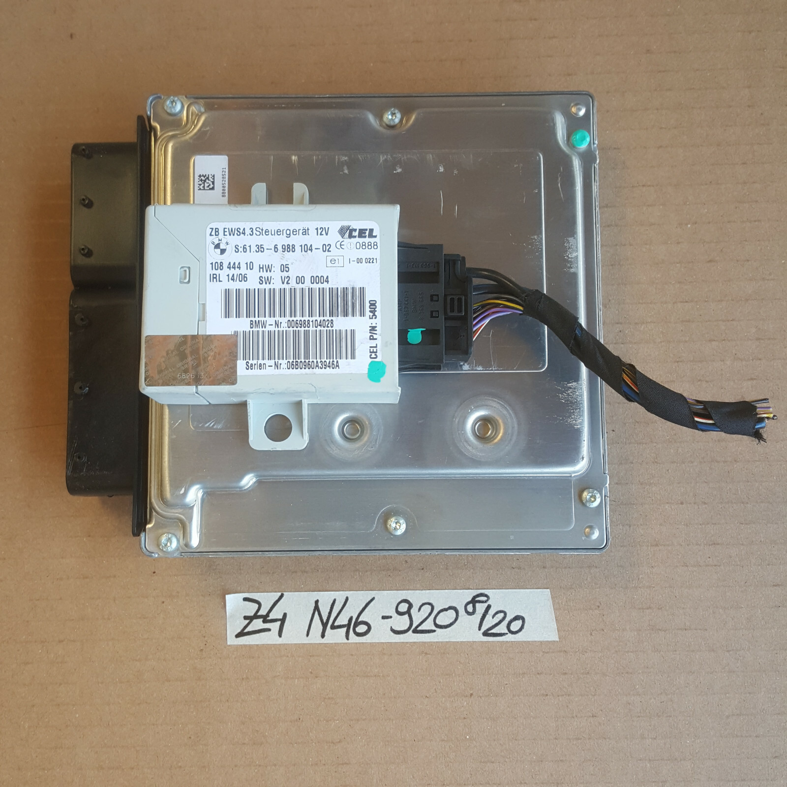 BMW Z4 E85 Steuergerät N46 Motor 7561920 EWS Modul 6988104 Zündschloss Schlüssel – Bild 3