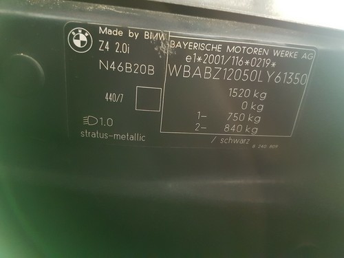 Original BMW Z4 E85 E86 Haube Frontklappe Motorhaube stratus grau ABHOLUNG – Bild 12