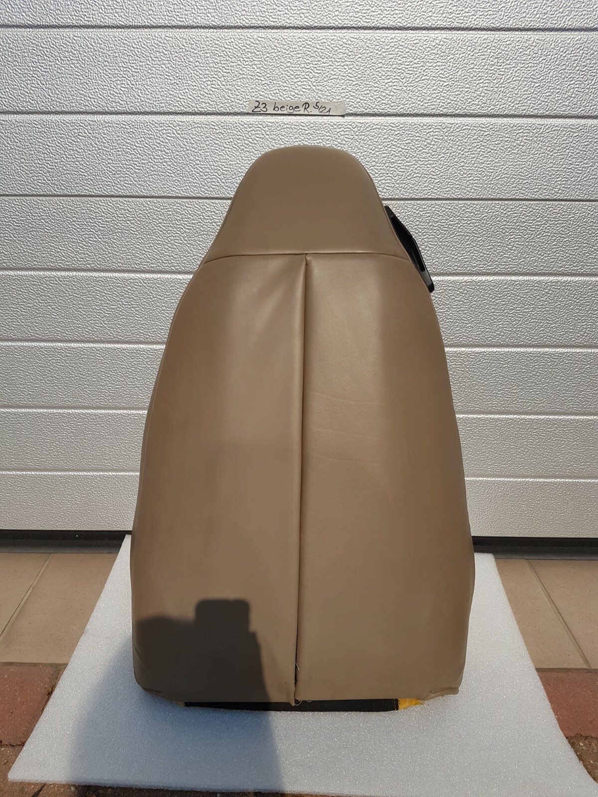 BMW Z3 Bei Fahrer Sitz Oberteil Leder beige Rücken Lehne Polster Teil + Bezug – Bild 4