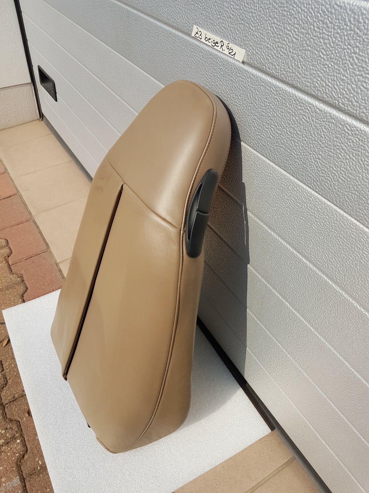 BMW Z3 Bei Fahrer Sitz Oberteil Leder beige Rücken Lehne Polster Teil + Bezug – Bild 6