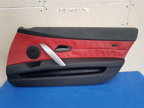 BMW Z4 E85 E86 Beifahrer Türverkleidung RECHTS Leder Oregon rot schwarz – Bild 1