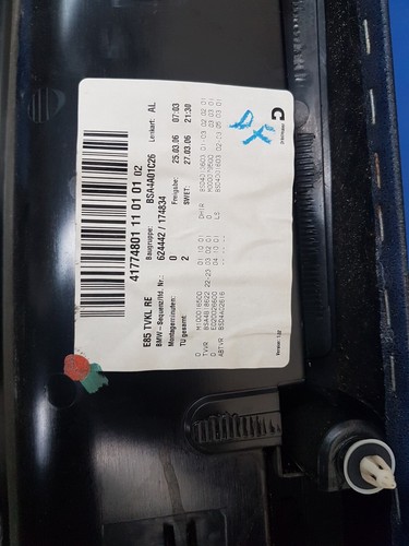 BMW Z4 E85 E86 Beifahrer Türverkleidung RECHTS Leder Oregon rot schwarz – Bild 10