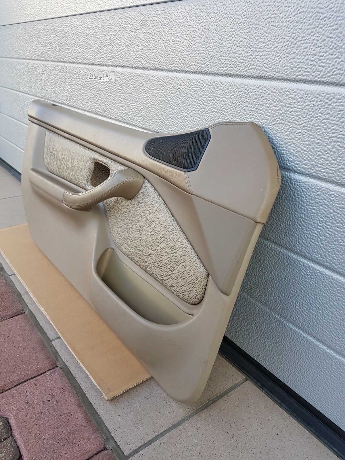 BMW Z3 Roadster Tür Verkleidung Türtafel Tür Pappe Voll Leder + Griff beige – Bild 3