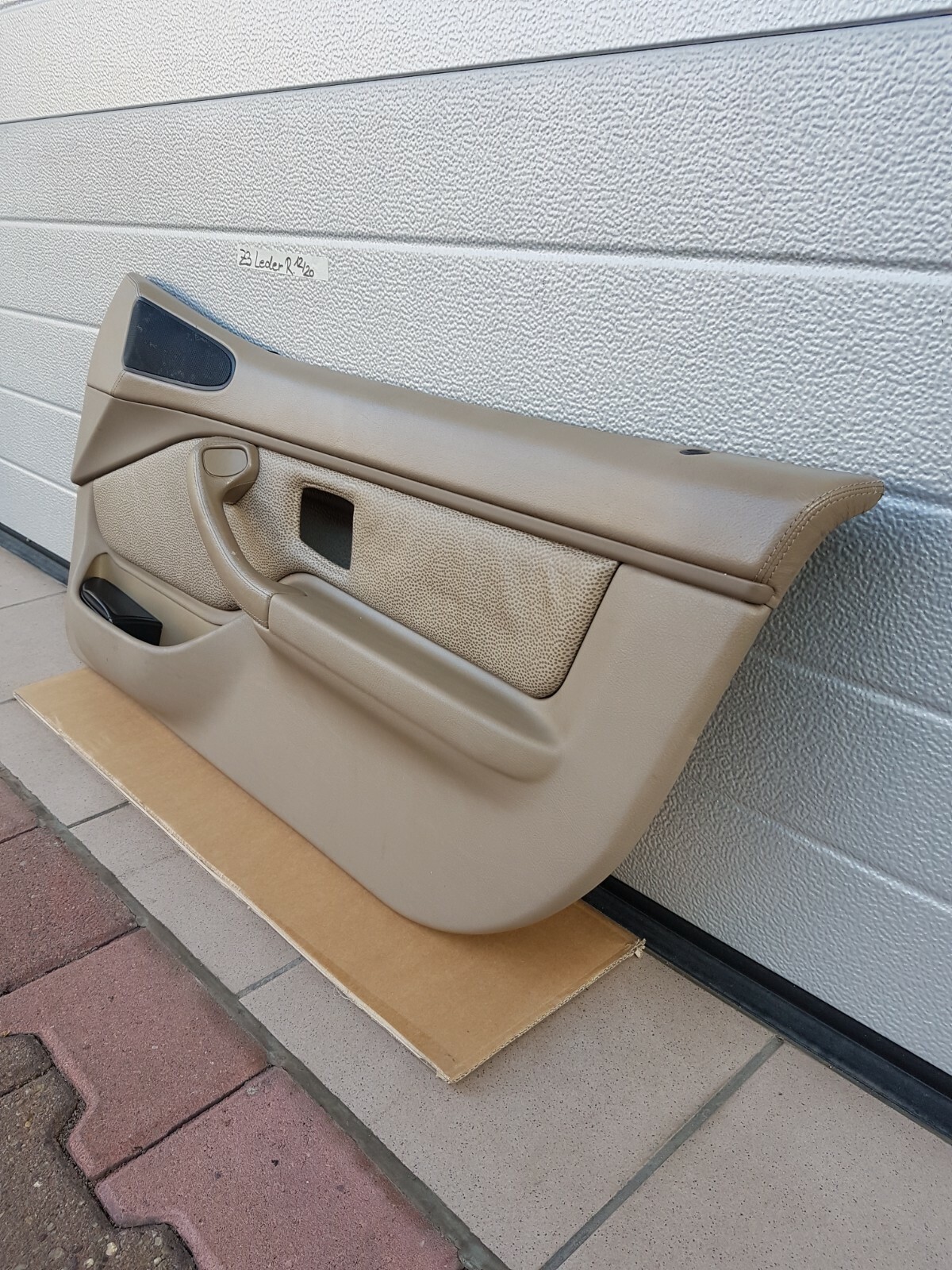 BMW Z3 Roadster Tür Verkleidung Türtafel Tür Pappe Voll Leder + Griff beige – Bild 8