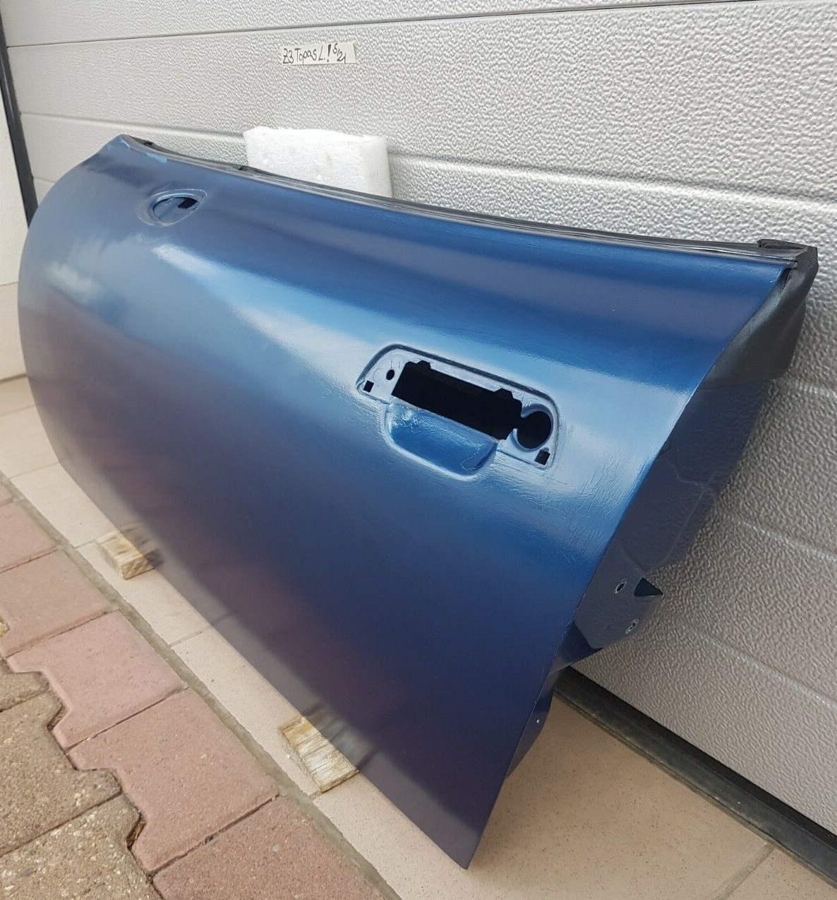 BMW Z3 Roadster Fahrer Tür LINKS Titan Silber Oder blau Beule Kratzer Lackschäde – Bild 4