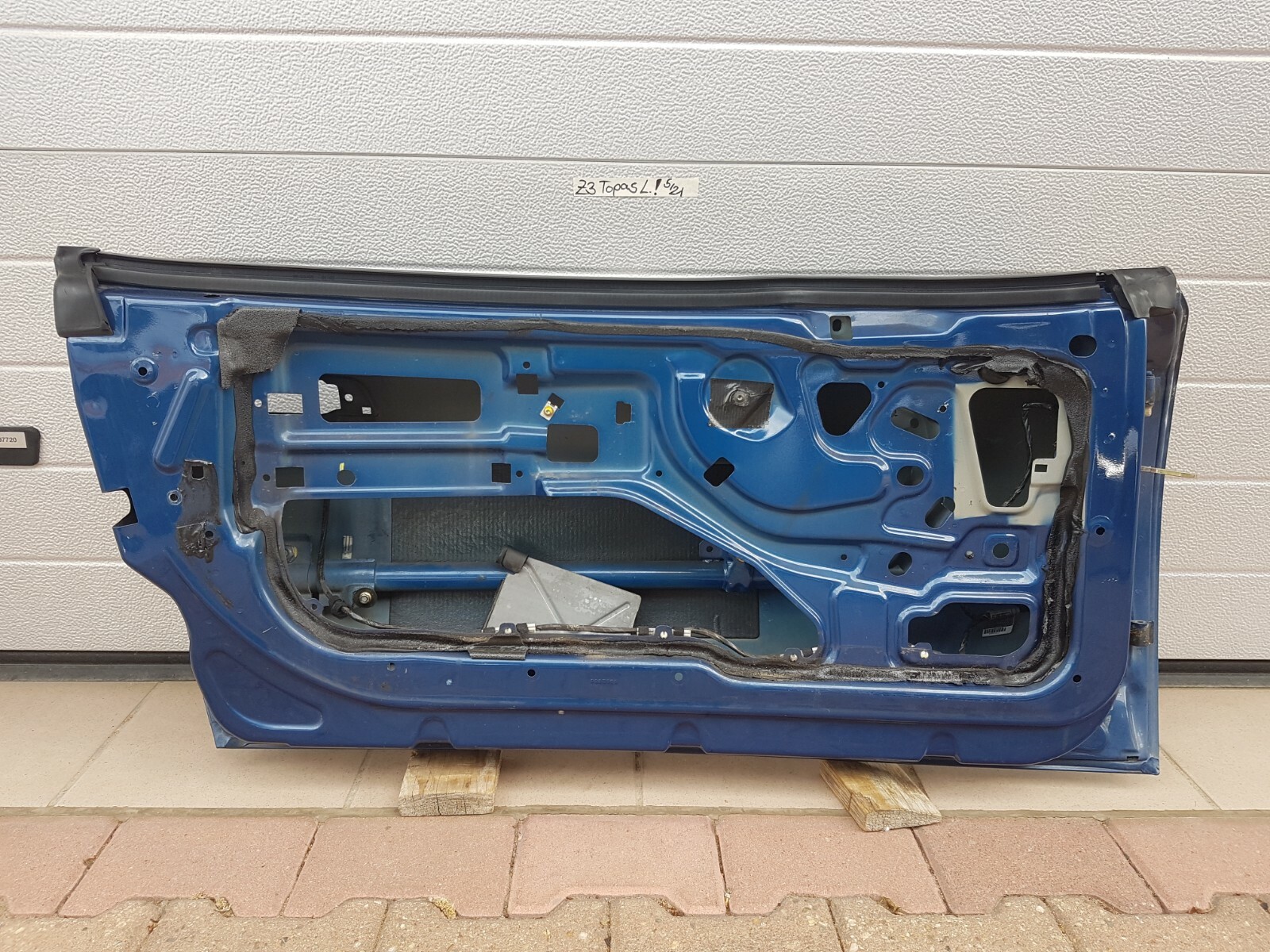 BMW Z3 Roadster Fahrer Tür LINKS Titan Silber Oder blau Beule Kratzer Lackschäde – Bild 5