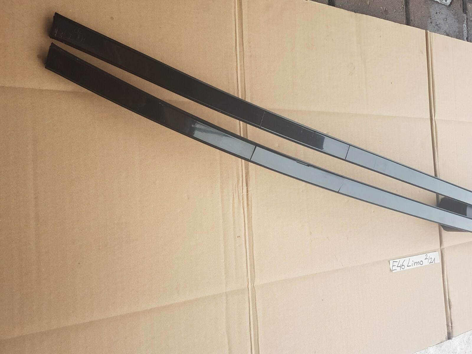 BMW E46 Limousine Dachleisten Zierleiste Dach Karrosserie schwarz metallic R+L – Bild 2
