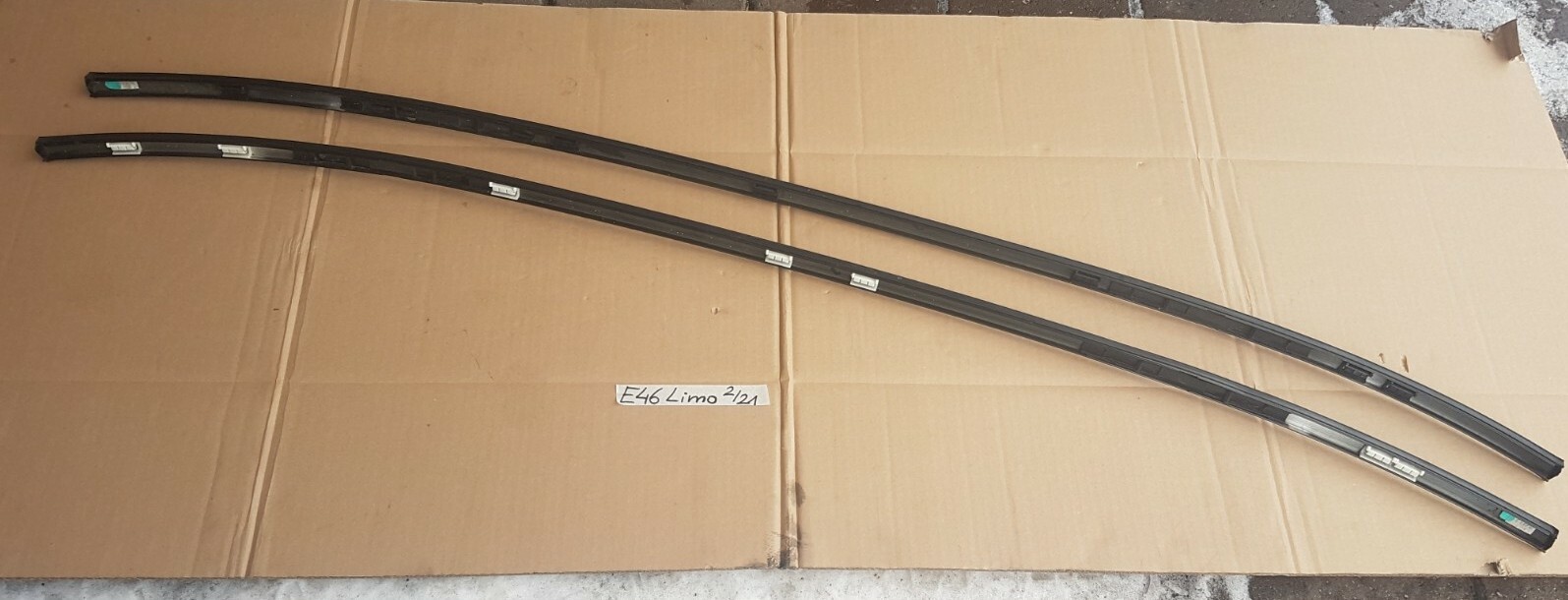 BMW E46 Limousine Dachleisten Zierleiste Dach Karrosserie schwarz metallic R+L – Bild 5